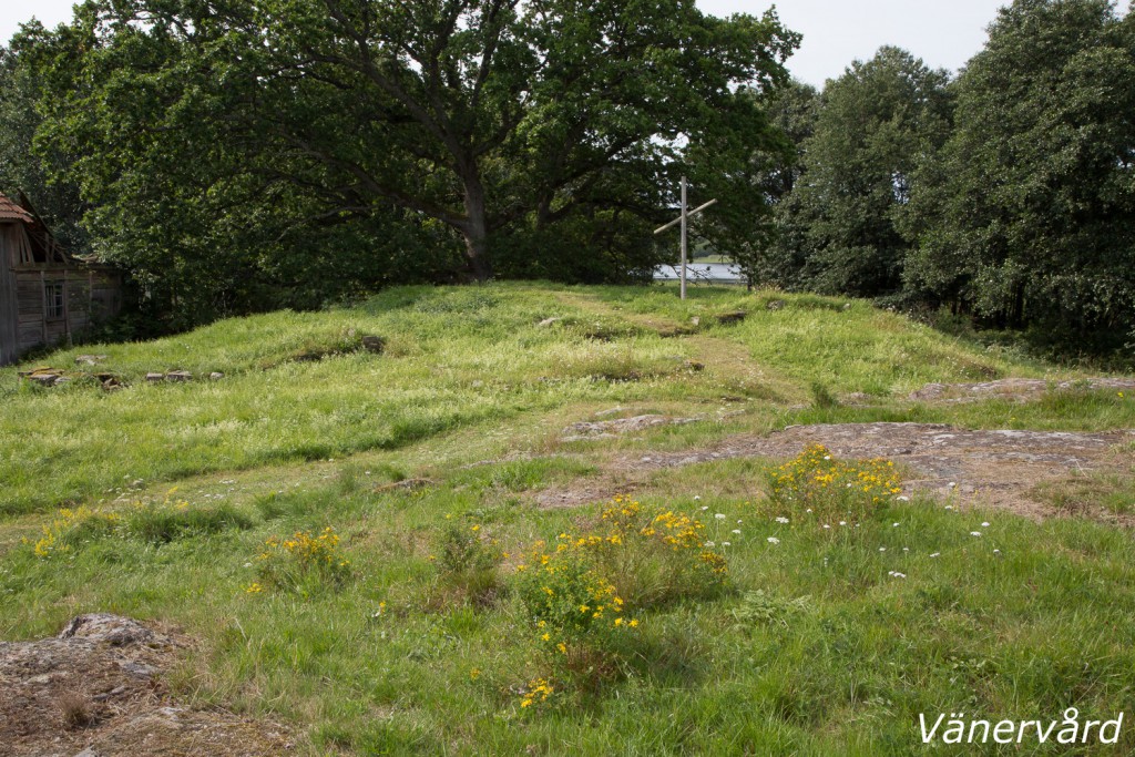 Lurö klosterruin före den 2.a slåttern för året.