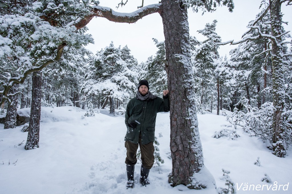 En selfi från Bäröns gammelskog. Fantastiskt vackert med all nysnö i de gamla träden. Och vilket lugn det är där ute såhär års. Riktig vildmark!